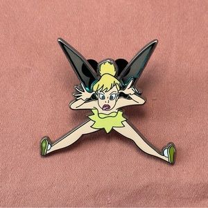 Disney collector trade pin 44898 Tinkerbell Silly Face sticking tongue out 2006